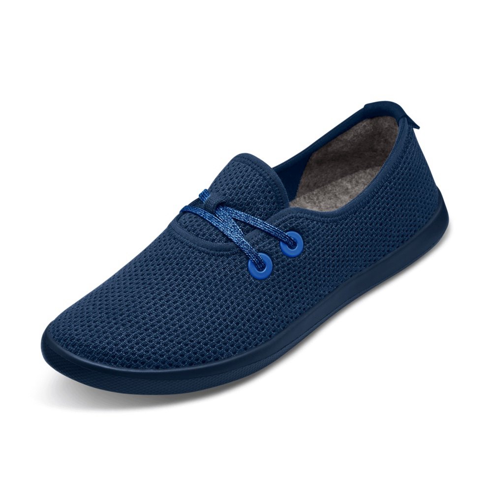 Allbirds Men's Tree Skippers - Boat Shoes Blue - IXF895014